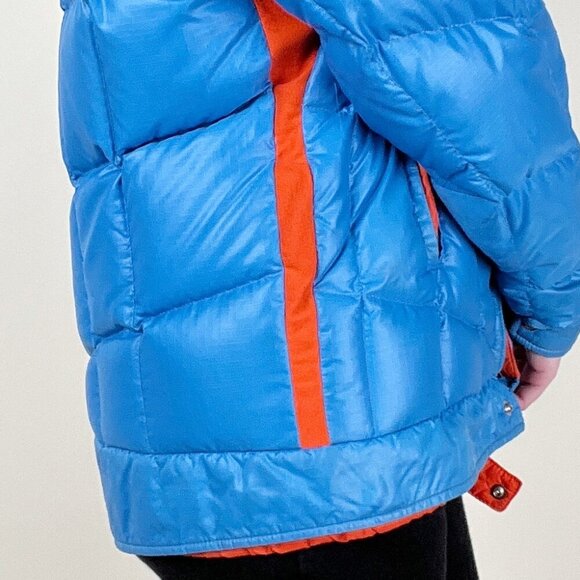 Vintage 70s Down Feather Puffer Jacket Coat Ski Puff Insulated Warm Winter 1970s - Picture 5 of 13